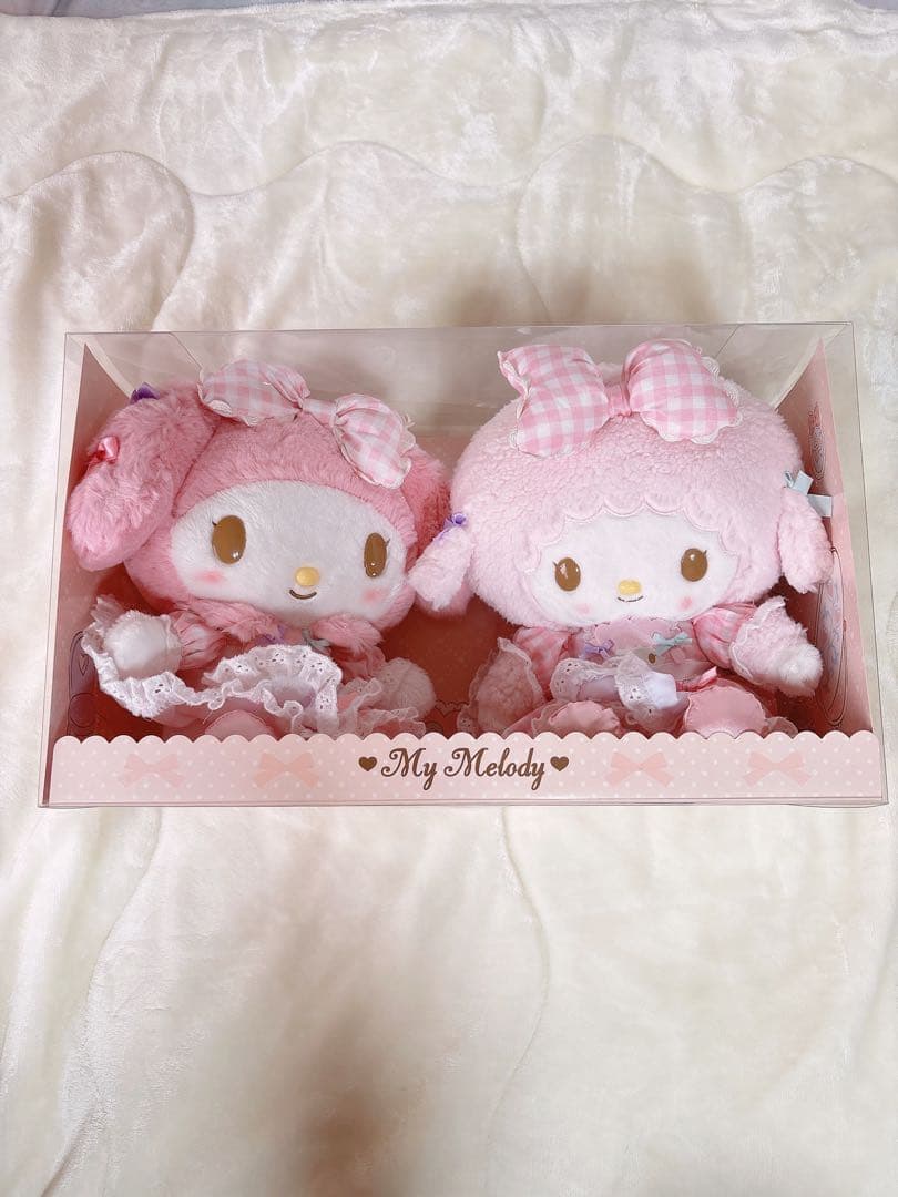 希少激レア マイメロディ&マイスウィートピアノ ぬいぐるみ(リボンでおそろ)
