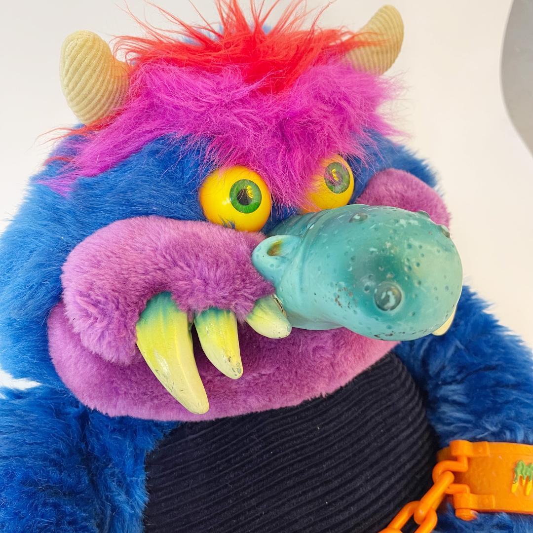 1986年 マイペットモンスター 手錠付き ヴィンテージ ぬいぐるみ