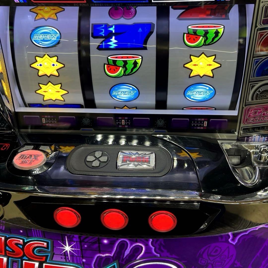 パチスロ「ディスクアップ2」　送料無料 パチスロ実機