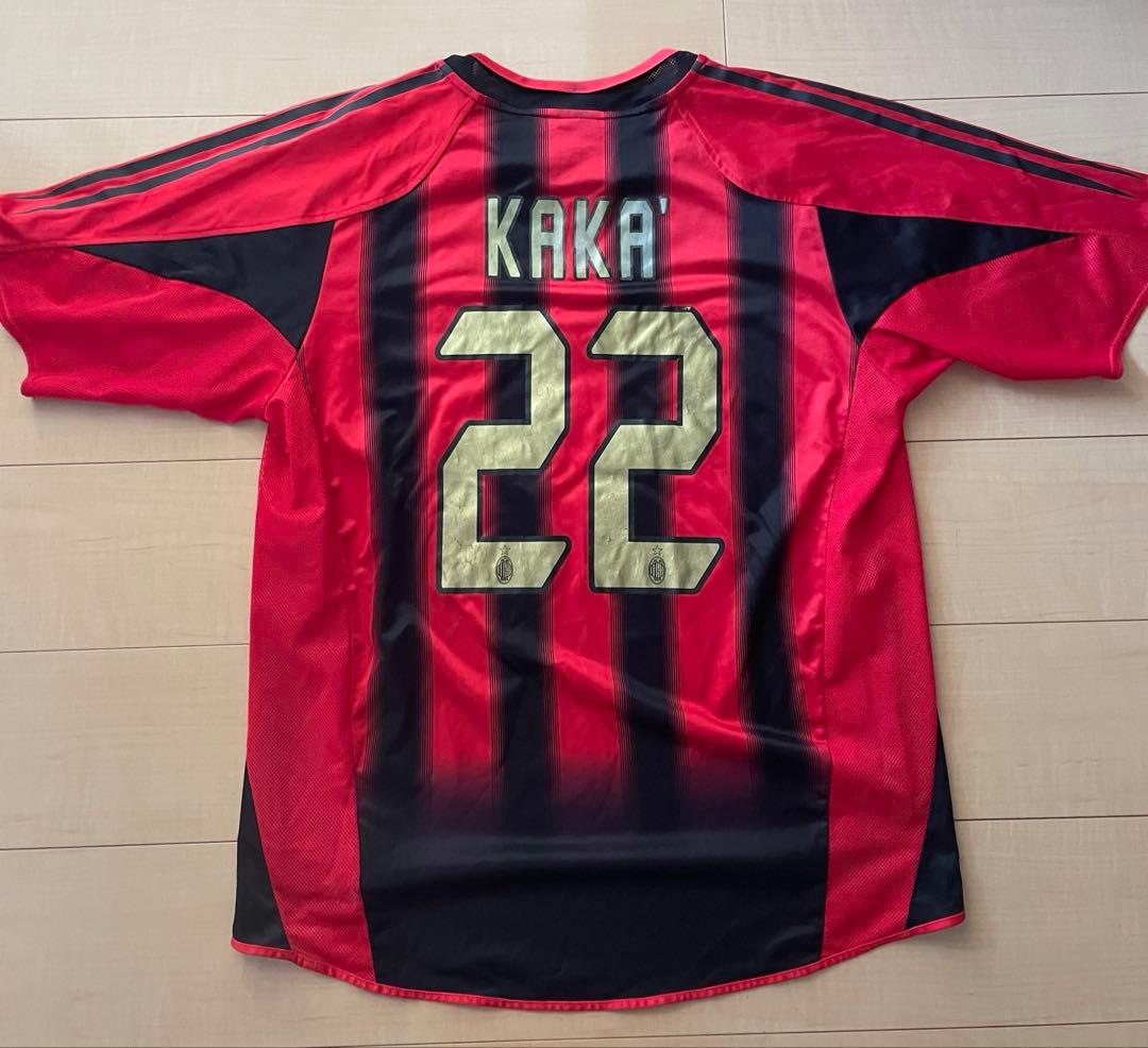 セリエAアディダスacミランカカ選手04 05ホームサッカーユニフォームCL