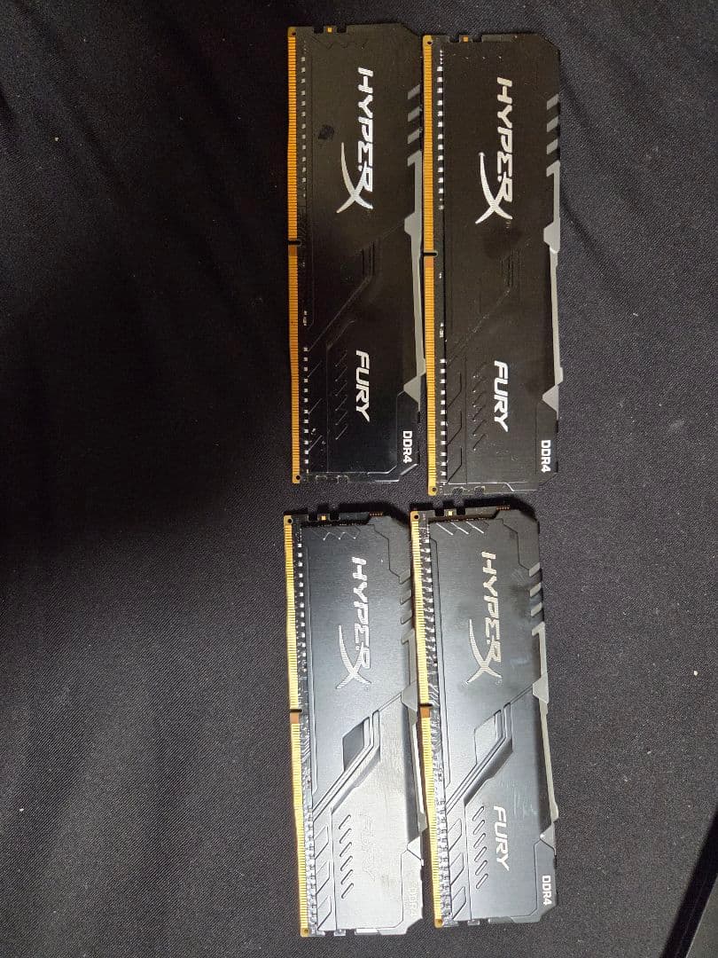 HyperX FURY DDR4 メモリー 4枚セット Lot Of 2 Kingston HyperX Fury 4GB DDR4 Memory Module Total: 8GB