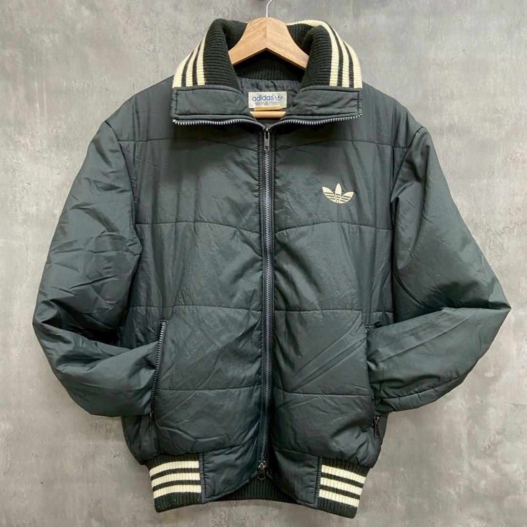 80s adidas デサント製 ナイロン中綿ジャケット - メルカリ