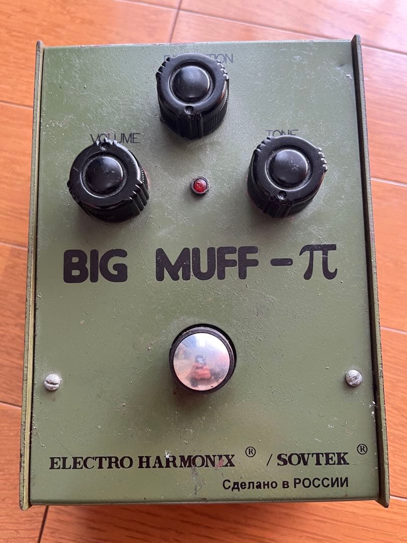 BIG MUFF アーミーグリーン　バブルフォント Electro Harmonix Sovtek Green Bubble Font Big Muff Pi Fuzz