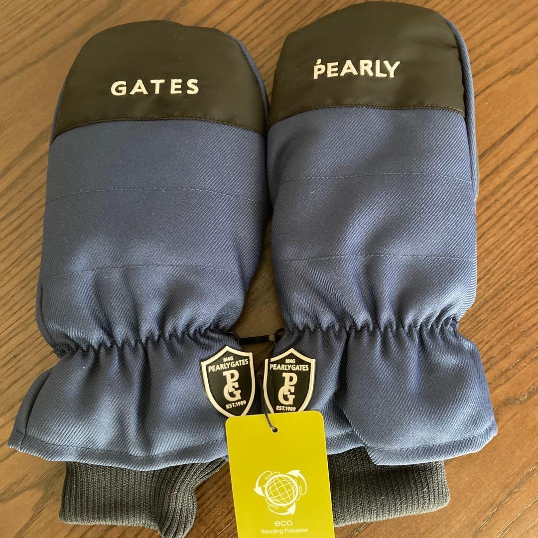 新品未使用 PEARLY GATESメンズミトン ネイビー - メルカリ
