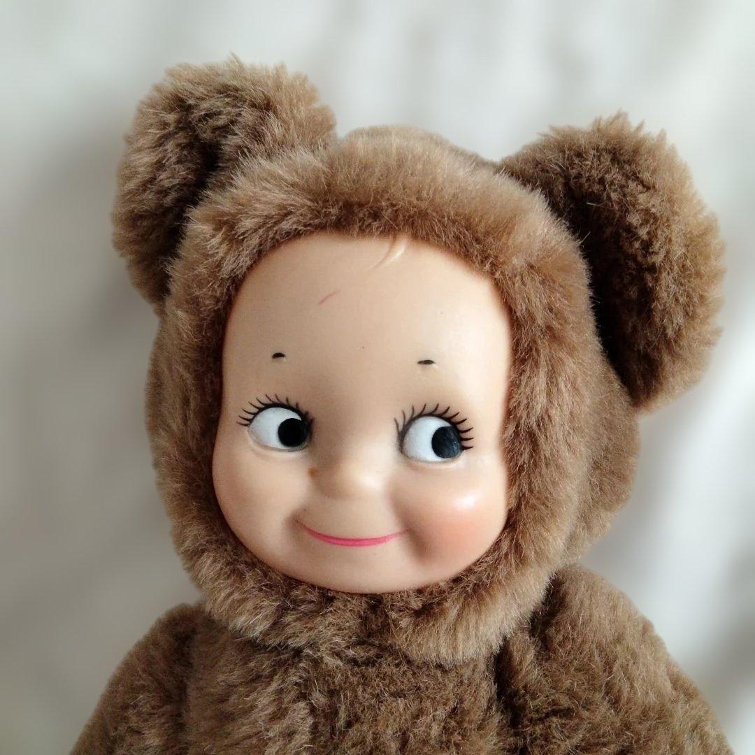 特別価格!アンティーク　キューピー人形クマのコスチュームぬいぐるみ