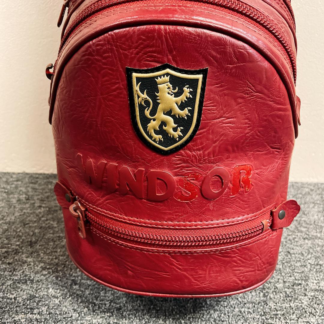 おまけ多数 希少 ダンロップ WINDSOR キャディバッグ レザー