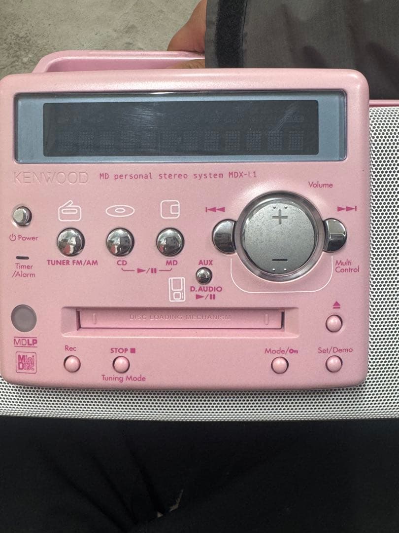 KENWOOD MDX-L1 希少「ピンク」　リモコン・コンセント無し　実働