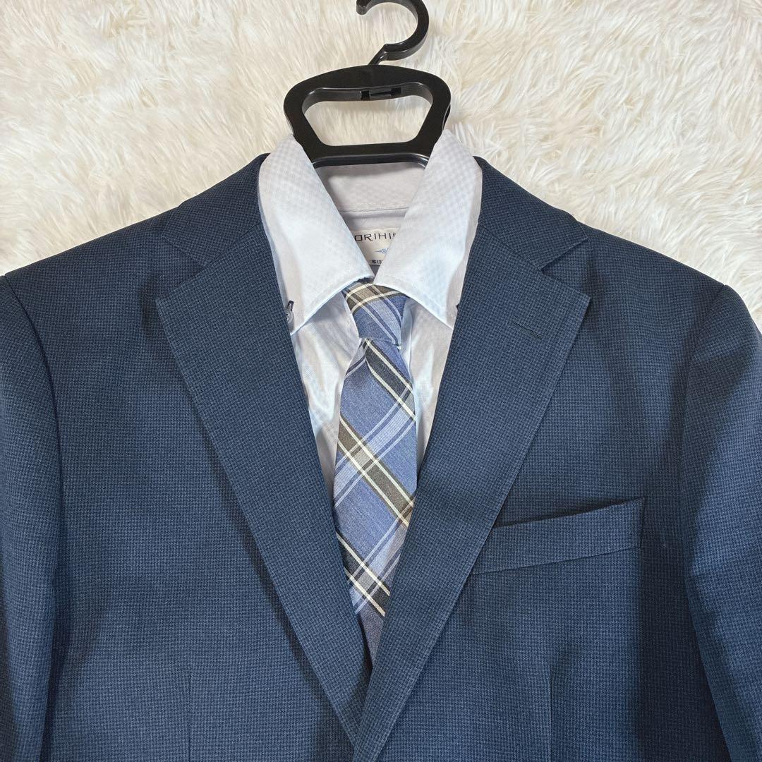 美品 オリヒカ 高機能 スーツ 洗える セットアップ ネイビー M - メルカリ