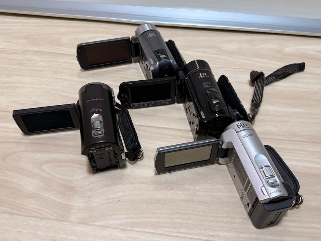 Sony、Canon ビデオカメラ本体 4点まとめ ジャンク - メルカリ