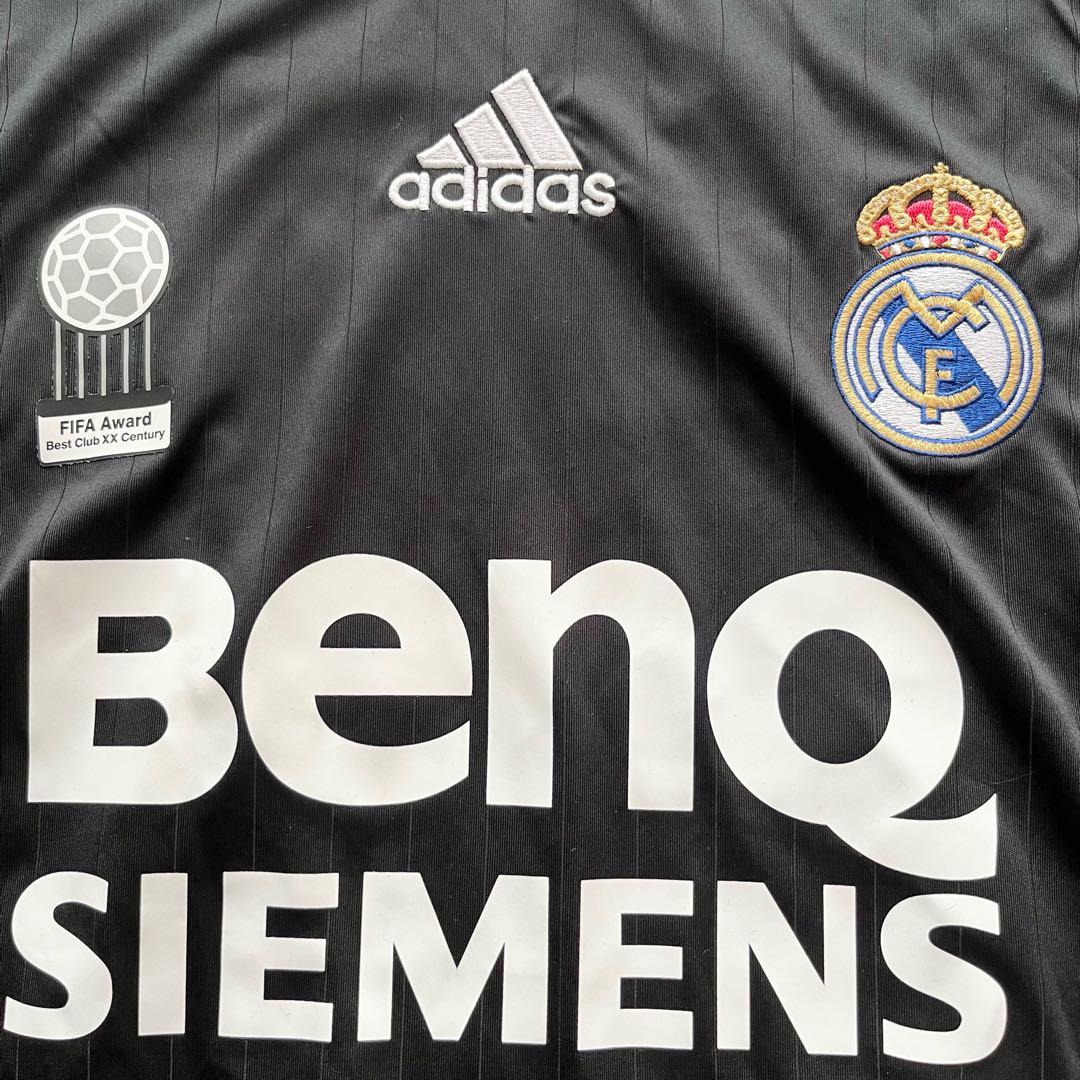 美品】06/07 レアルマドリード ベッカム CL 黒 アウェイ ユニフォーム