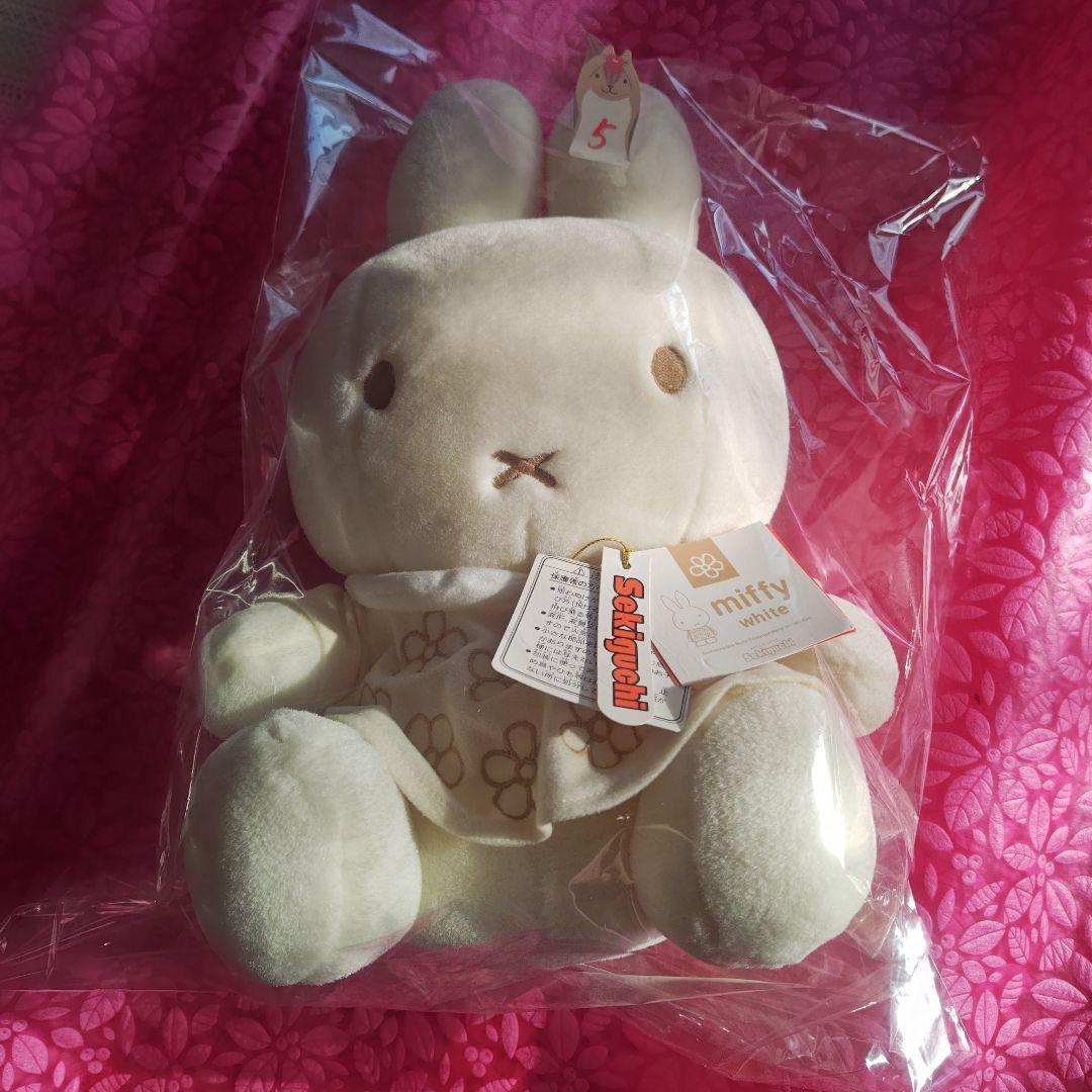 miffy whiteシリーズ ミッフィー 花柄ドレスM ぬいぐるみ ⑤