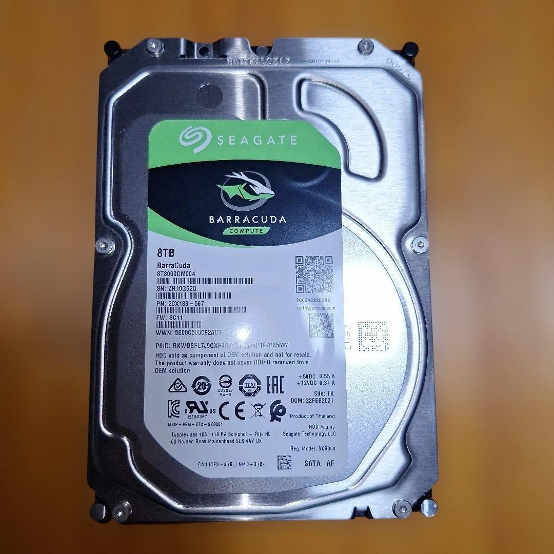 Seagate Barracuda 8TB 内蔵型HDD コスパ最強のSEAGATE製《8TB HDD》BarraCudaを追加購入。 - かわにょぶろぐ