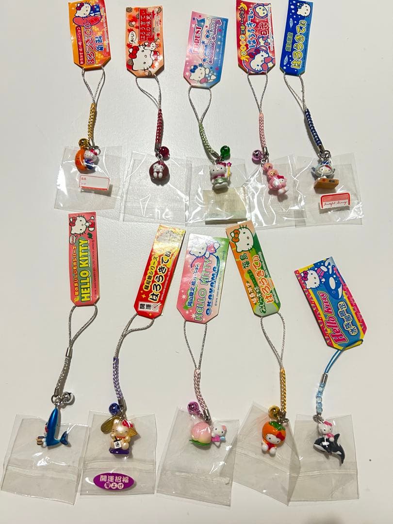 【186点】ご当地キティ 大量 根付 ストラップまとめ売り (おまけ付き)