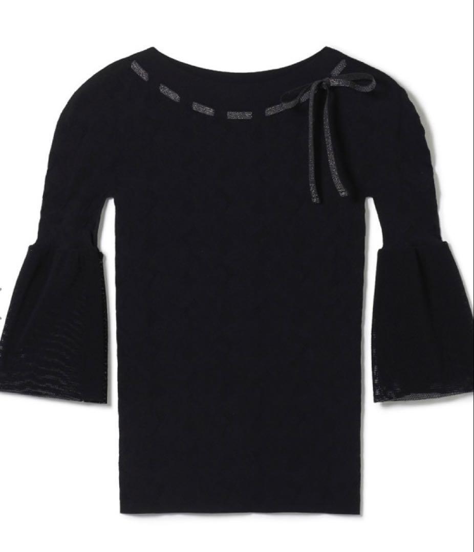 チャコット ノーソーイングニット フレアスリーブ ブラック - メルカリ