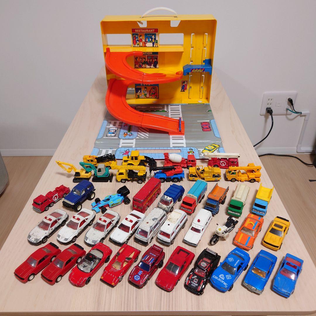 トミカ 立体駐車場セット ミニカー レトロ 昭和 平成 - メルカリ
