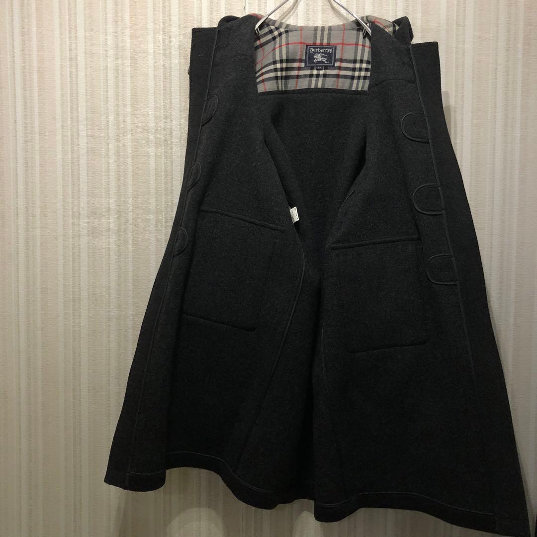 上質 ヘリンボーン 三陽商会 バーバリー ダッフルコート ムーア