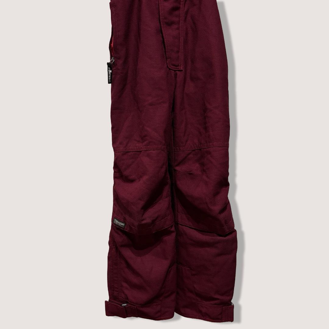 最高峰】エレッセ スキーウェア サロペット M ボルドー シンサレート