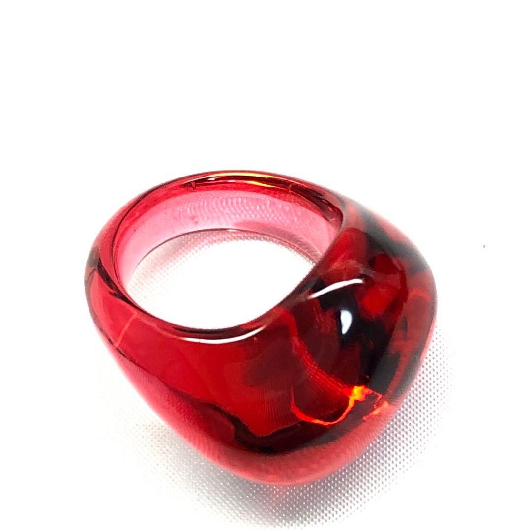 ボノボ様専用✨】 バカラ Baccarat リング 指輪 赤 レッド 11号 - メルカリ