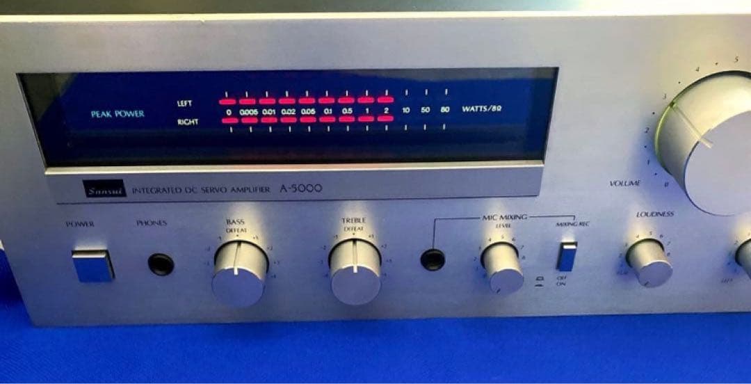 Sansui プリメインアンプ A-5000 サンスイ 動作品 パワーメーター