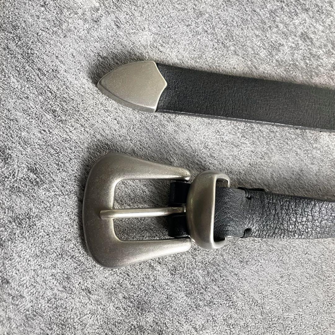 YOKE LEATHER WESTERN BELT ヨーク レザー ベルト - メルカリ