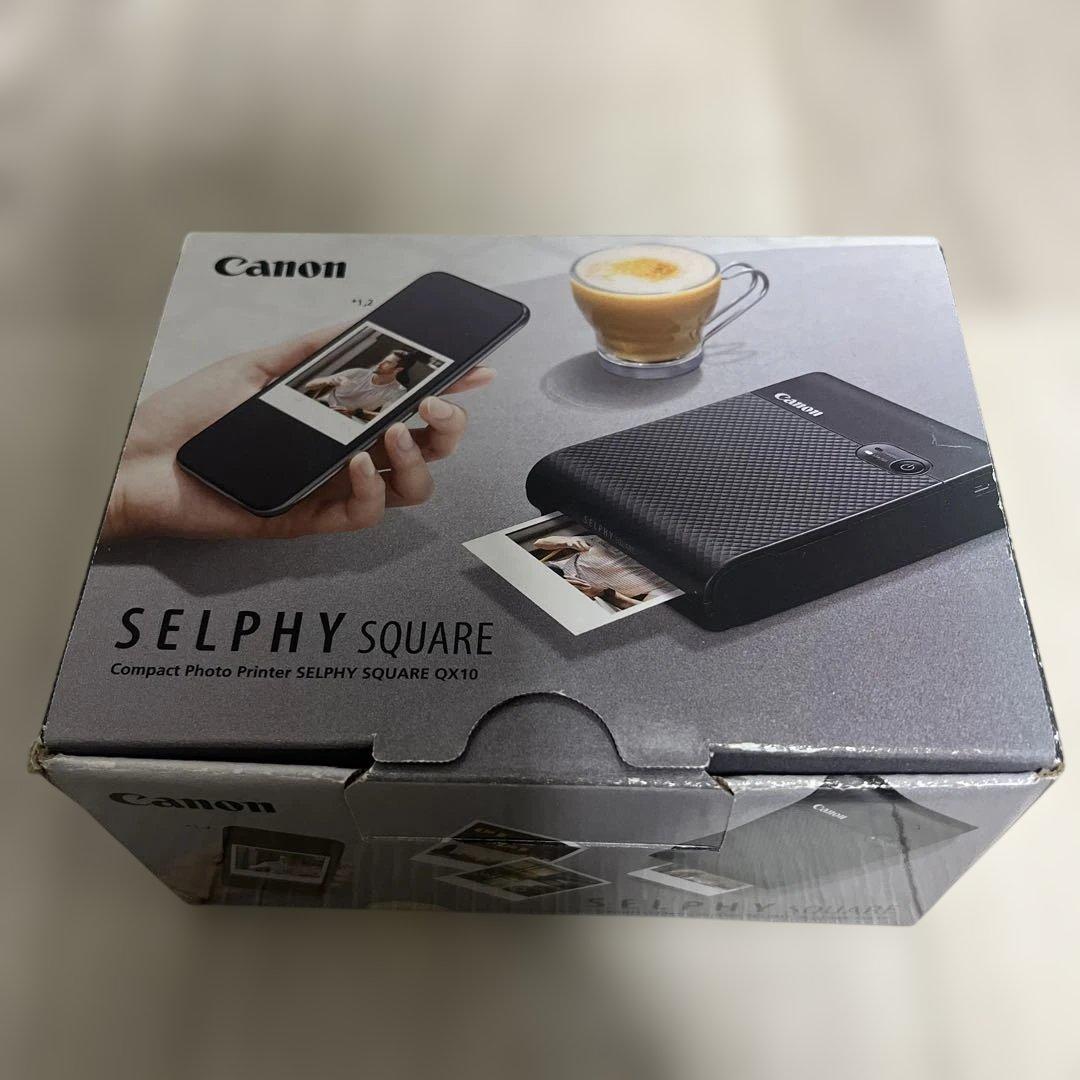 未使用】SELPHY SQUARE QX10(WH) 黒 フォトプリンター - メルカリ