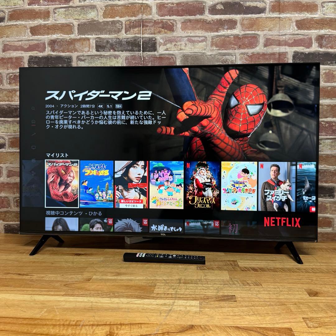 2022年製！TCL 43V型 4K液晶テレビ Google TV 43P635 - メルカリ