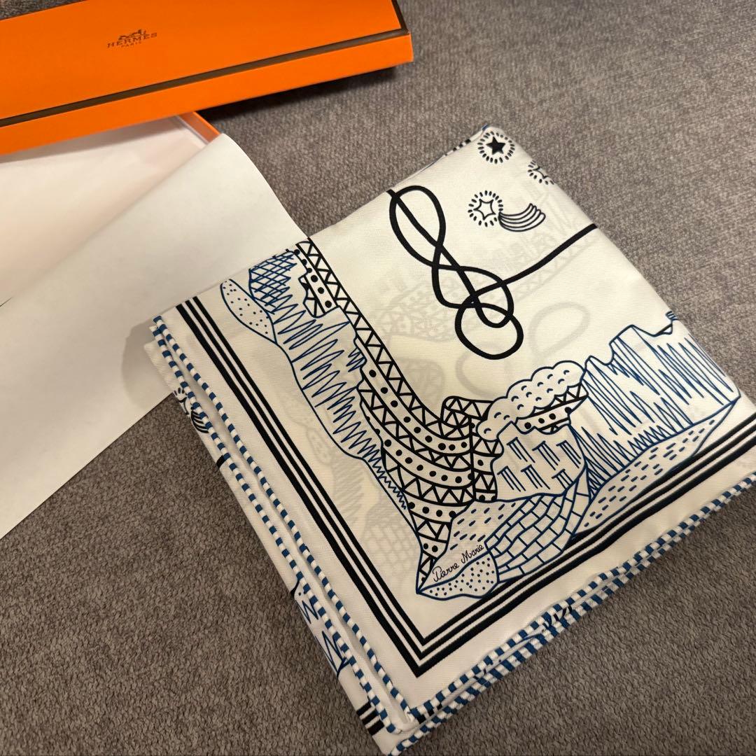 P*中様 【新品未使用】シルクバンダナ 星降る渓谷 ホワイト - メルカリ