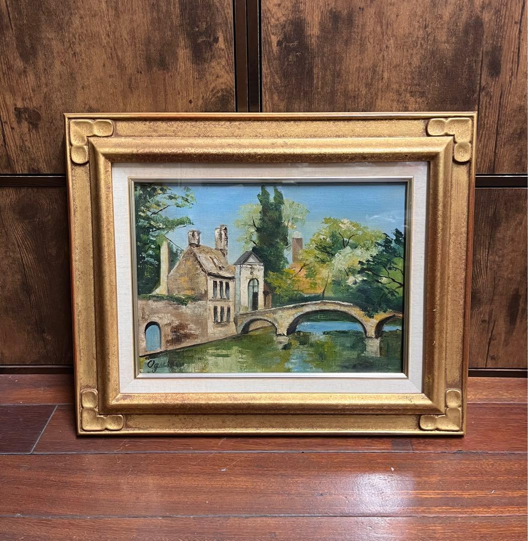 スペインの光と影,檜山健三,外国公園風景,6号油彩,芸大小磯教室,茨城県