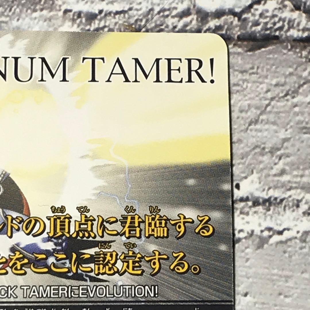 旧デジモンカードゲームα【プラチナテイマー認定証】1枚非売品【oka