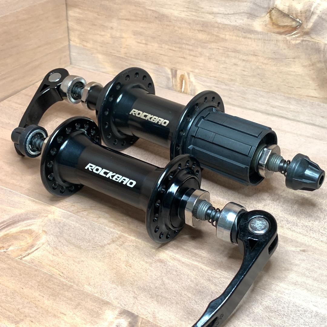 新品】 ROCKBAO クイックリリース 前後ハブセット ブラック 32H - メルカリ