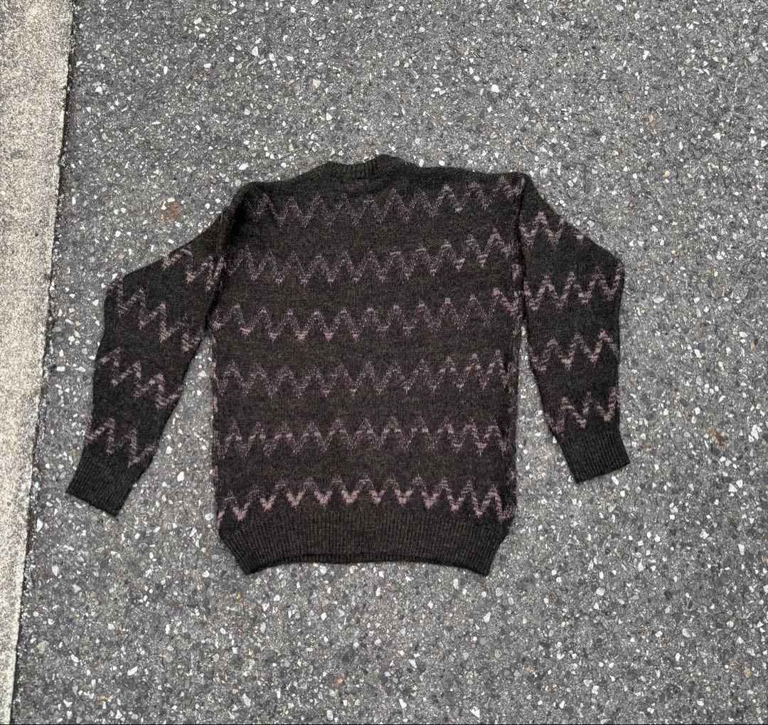 幾何学模様 ニットセーター 長袖 - メルカリ