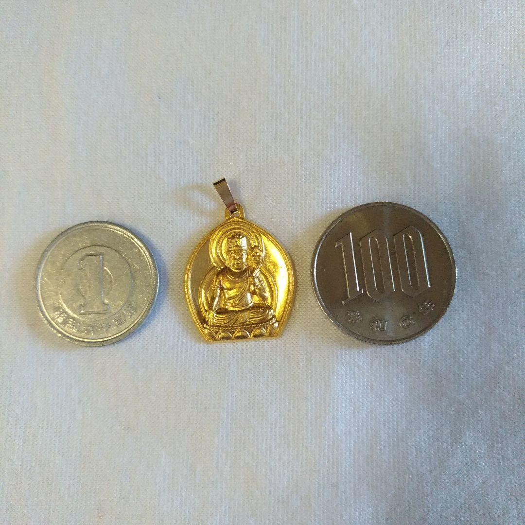 K18。K24。虚空蔵菩薩。18金。純金。ペンダント。仏像。仏教。中古。5.3g