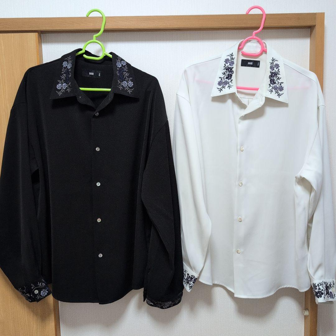 HARE TOROMシシュウシャツ 長袖＆半袖シャツ 透かし編みカーディガン 楽天市場】トロミシシュウシャツ HARE ハレ トップス シャツ・ブラウス