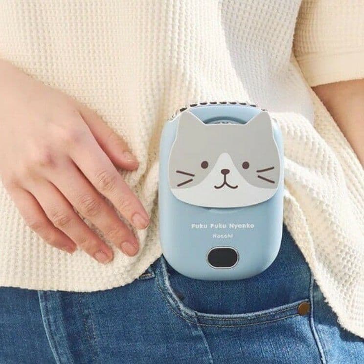 新品】ふくふくにゃんこ 3WAYハンズフリーファン 扇風機 熱中症予防 3個