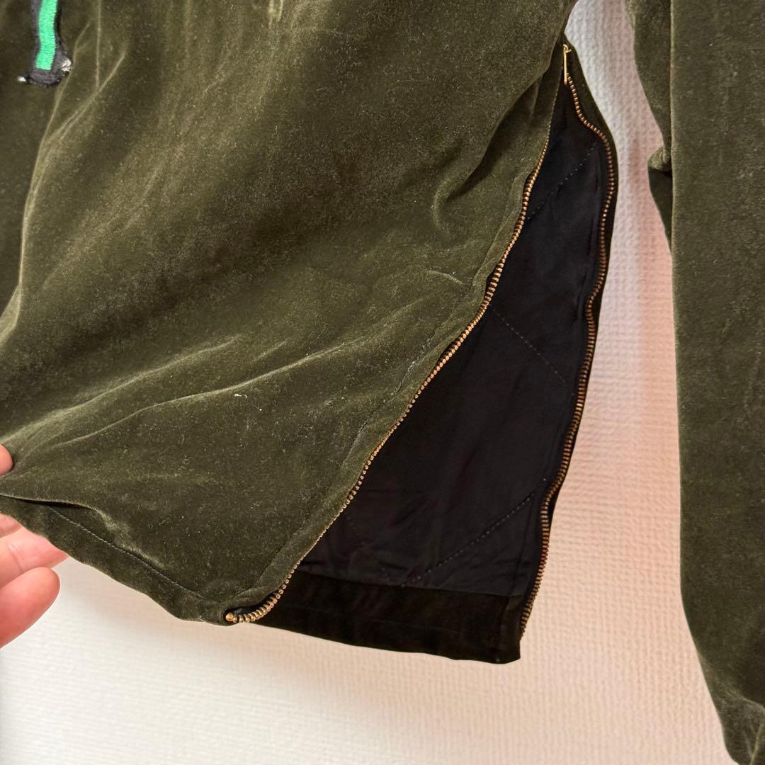 ヴィンテージ ベロア スーベニアジャケット プルオーバー 推定60s