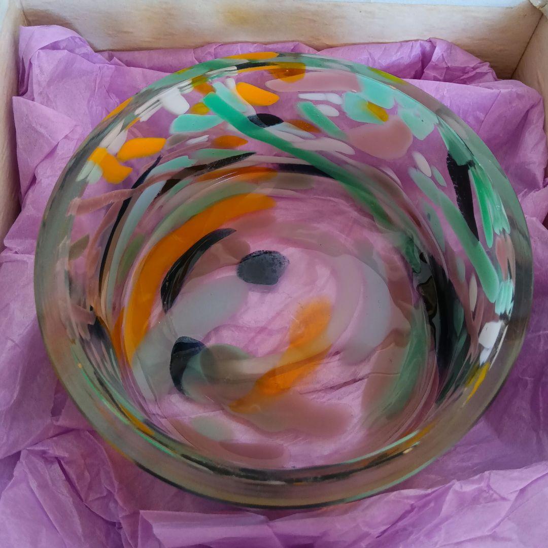 人間国宝 岩田藤七作 蒼風好み 硝子花器 昭和28(1953)年作品 専用