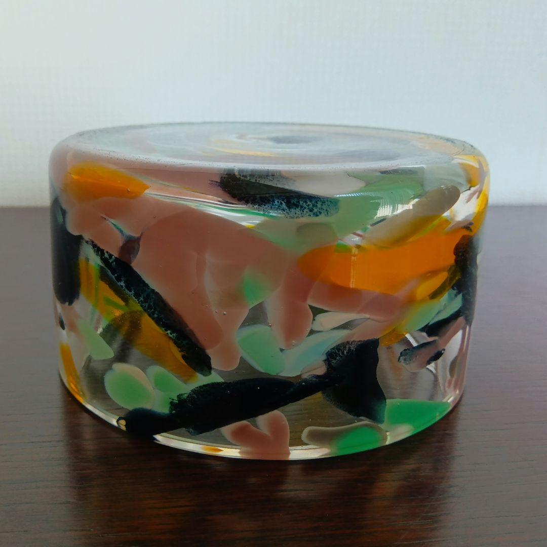 人間国宝 岩田藤七作 蒼風好み 硝子花器 昭和28(1953)年作品 専用