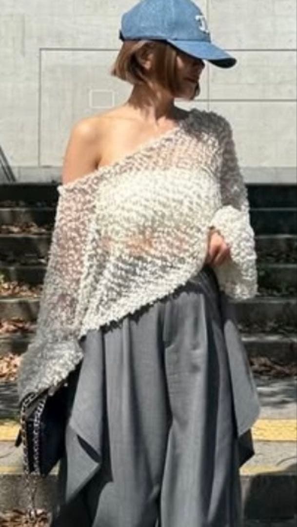 cygneシーニュ ポップコーン透けニットSamuel pink - メルカリ