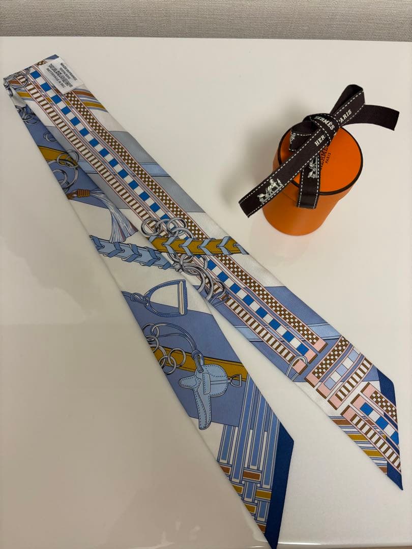 HERMESツイリー 楽天市場】【未使用品】 エルメス ツイリー ロング ツインズ ブリッド