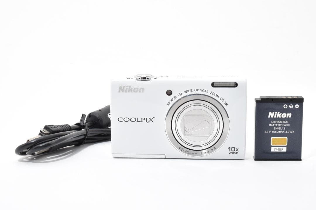動作品Nikon COOLPIX S6200ニコン　デジカメ　ホワイト#959 Amazon.co.jp: Nikon デジタルカメラ COOLPIX (クールピクス) S6200