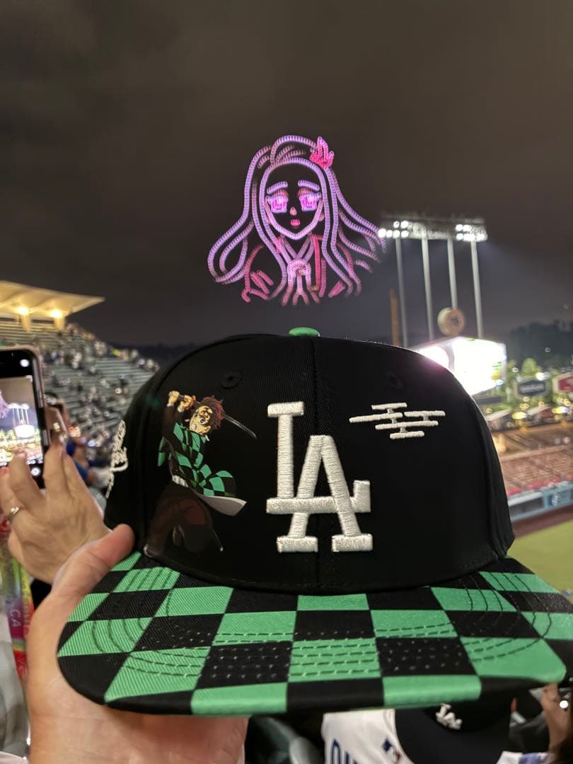 新品】鬼滅の刃 ドジャース コラボキャップ - メルカリ
