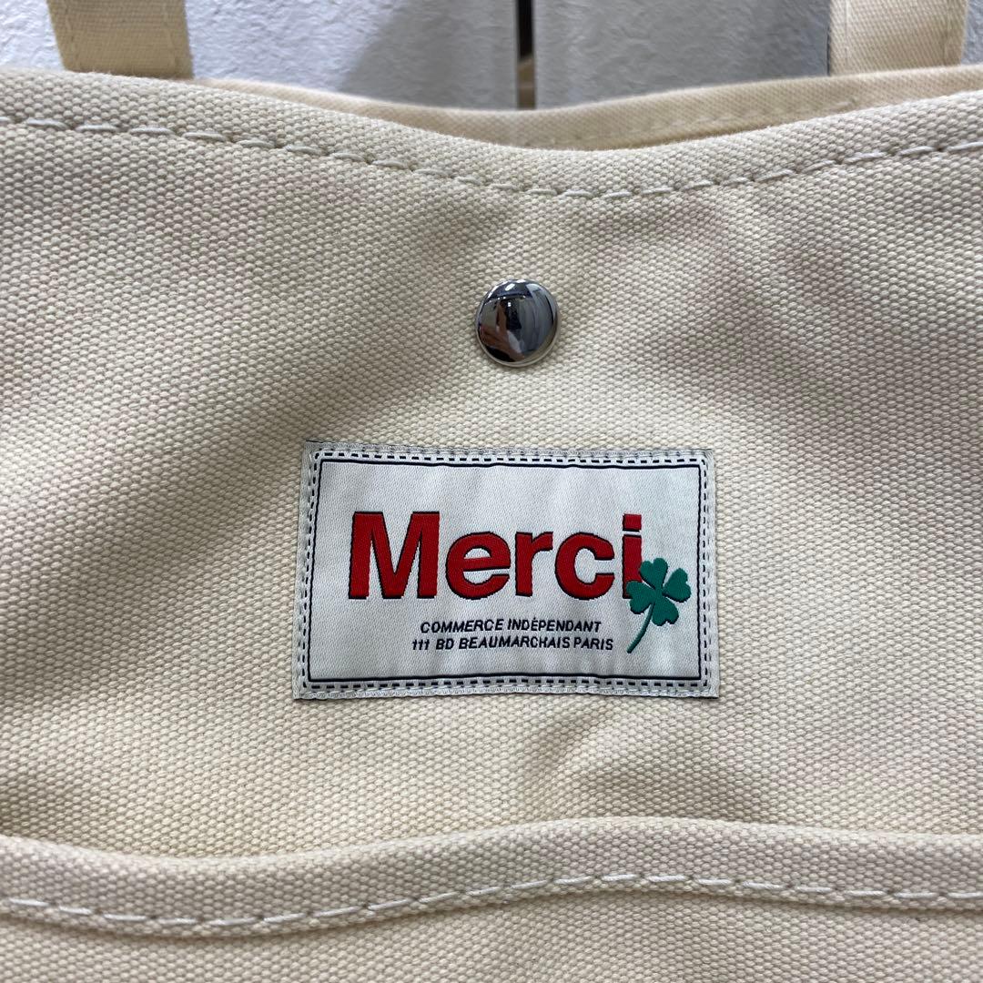 ◎193 merci メルシー 2way バッグ キャンバス 特大 大容量 - メルカリ