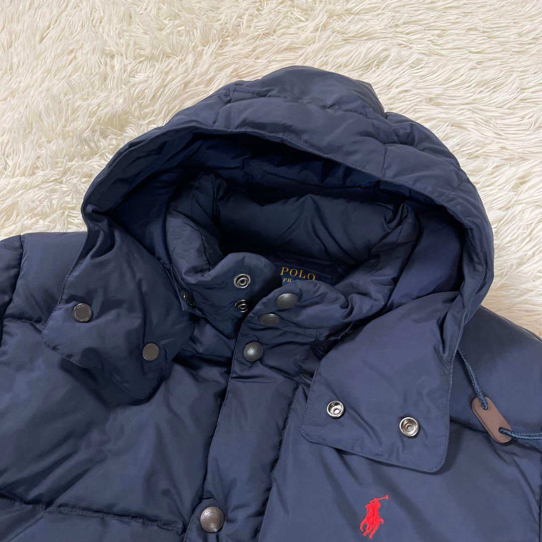 極美品✨ポロラルフローレン ダウンジャケット 2way ポニー刺繍 M〜L