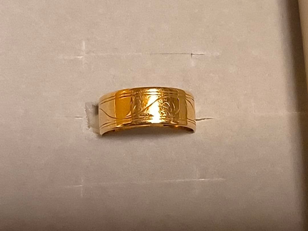 K18 柄 指輪 3.53g 9号