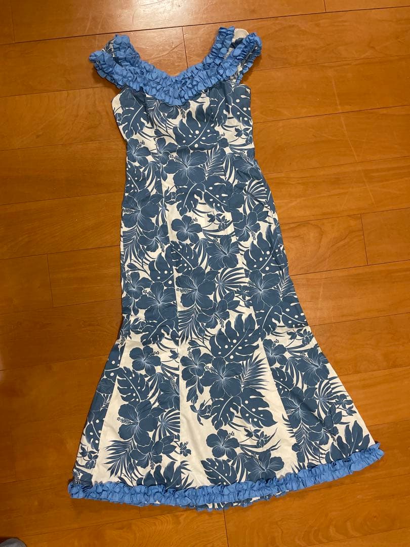  Creations ムームー フラ ドレス M 結婚式 参列 フラ ドレス ハワイアンドレスフラダンス ムームー 結婚式 海外挙式