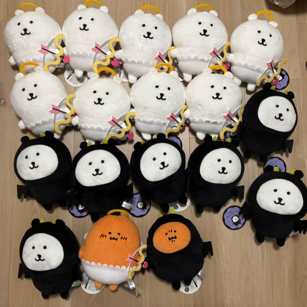 ナガノキャラクターズ　天使&悪魔ぬいぐるみ　18個　セット