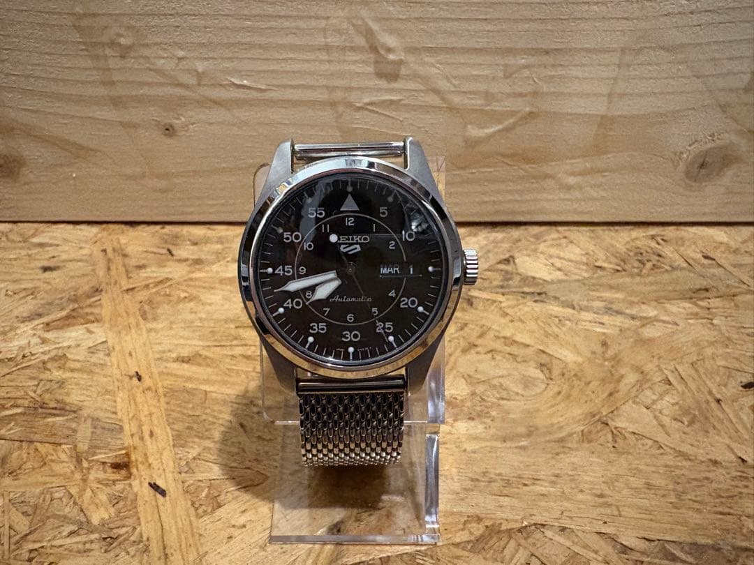 SEIKO 自動巻き ブラックダイアル 時計 セイコー ダイバー 200m 逆輸入モデル SKX007K1 自動巻 USED Seiko