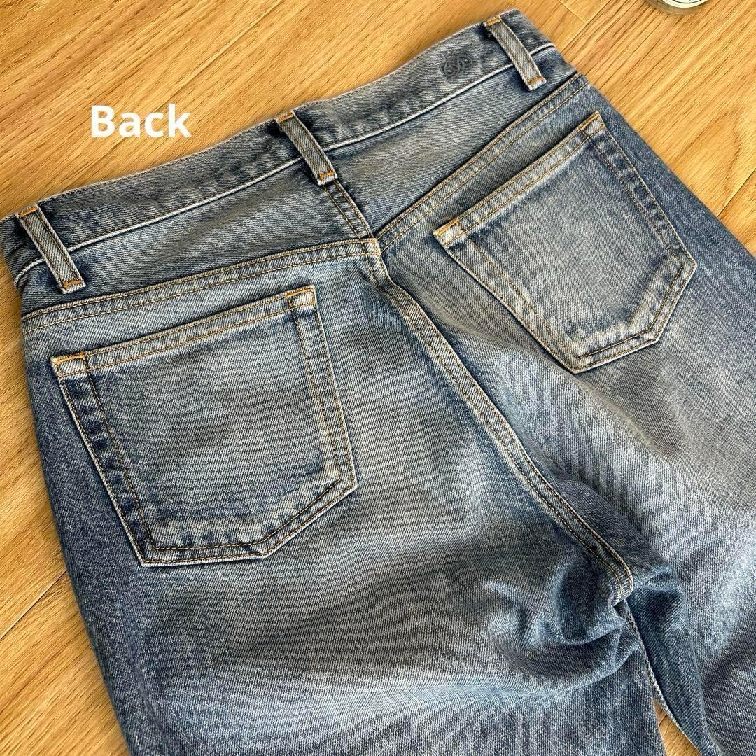 Drawerドゥロワー ブリーチ5ポケットデニムパンツ34 ネイビー 定番現行品