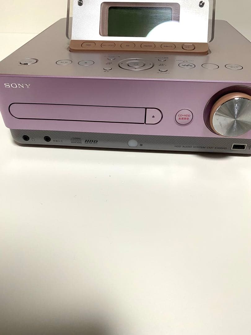 SONY HDD搭載 オーディオシステム HCD-E300HDピンク ソニー - メルカリ