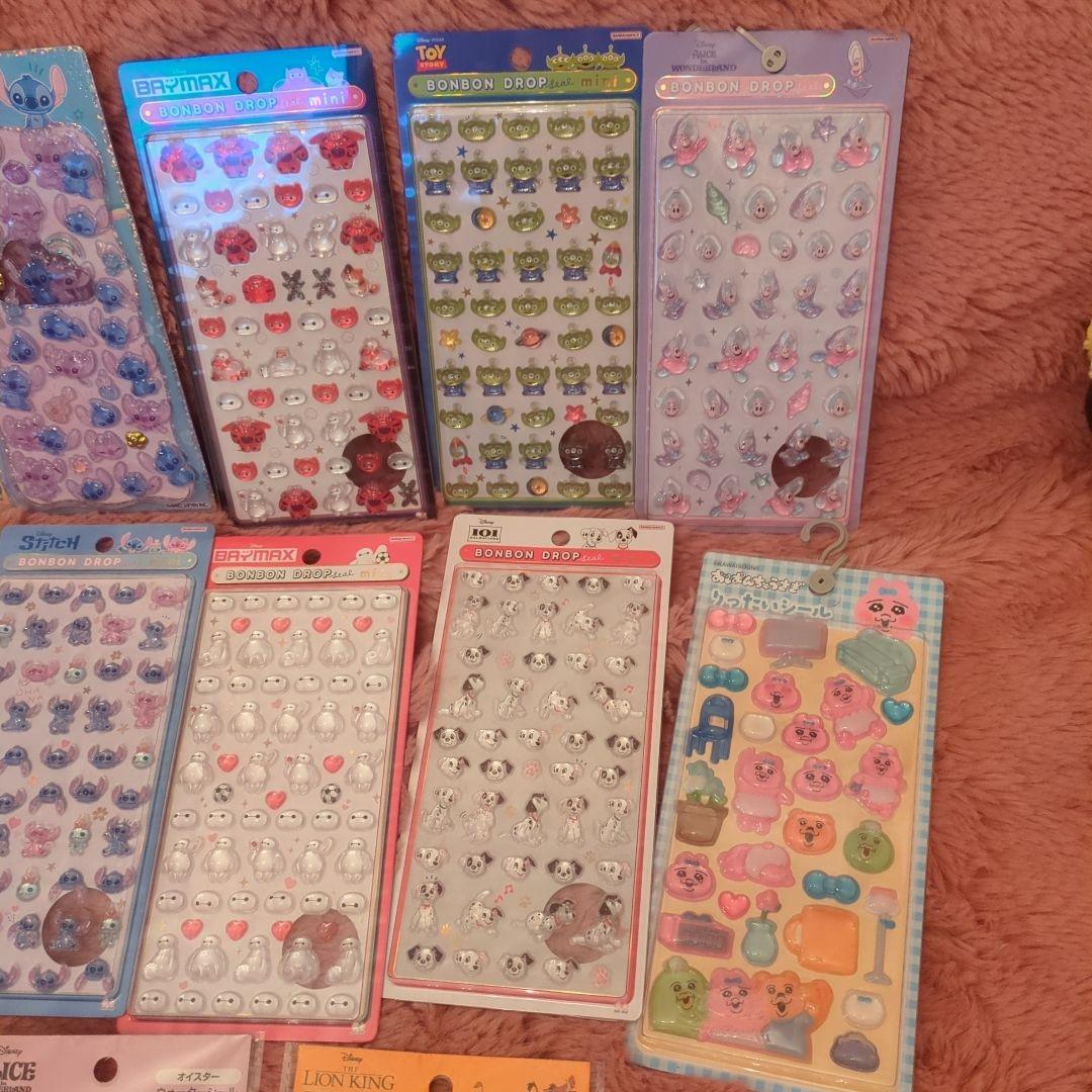 ディズニー　ボンボンドロップシール　ウォーターシール　国内正規品　まとめ売り